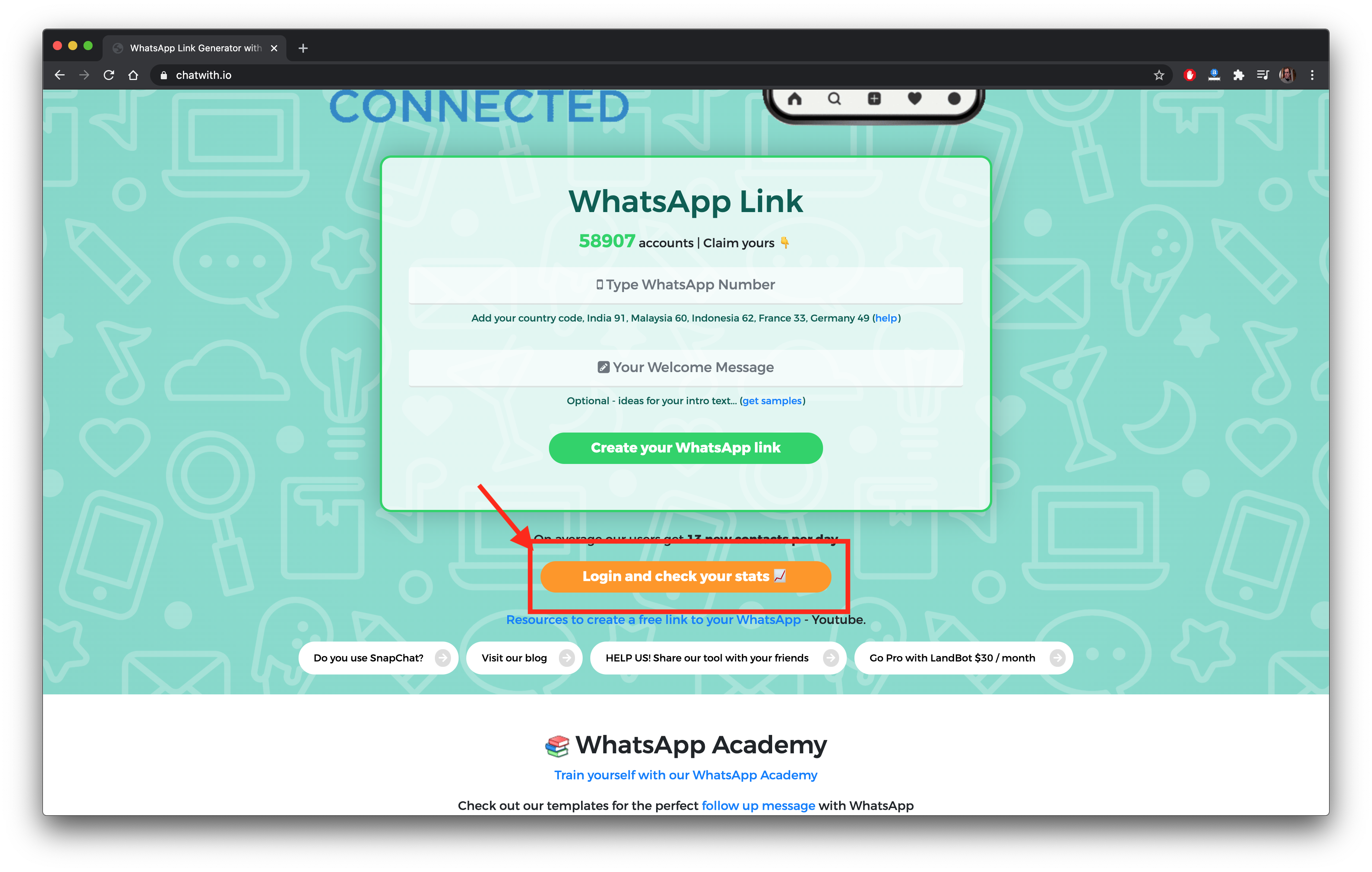 This image has an empty alt attribute; its file name is login-manage-link-to-whatsapp.png