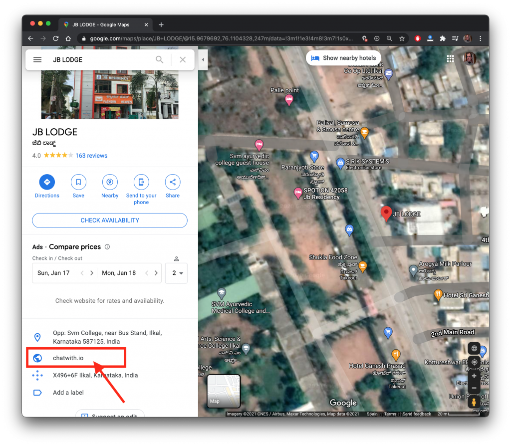 Google my business how to add chat