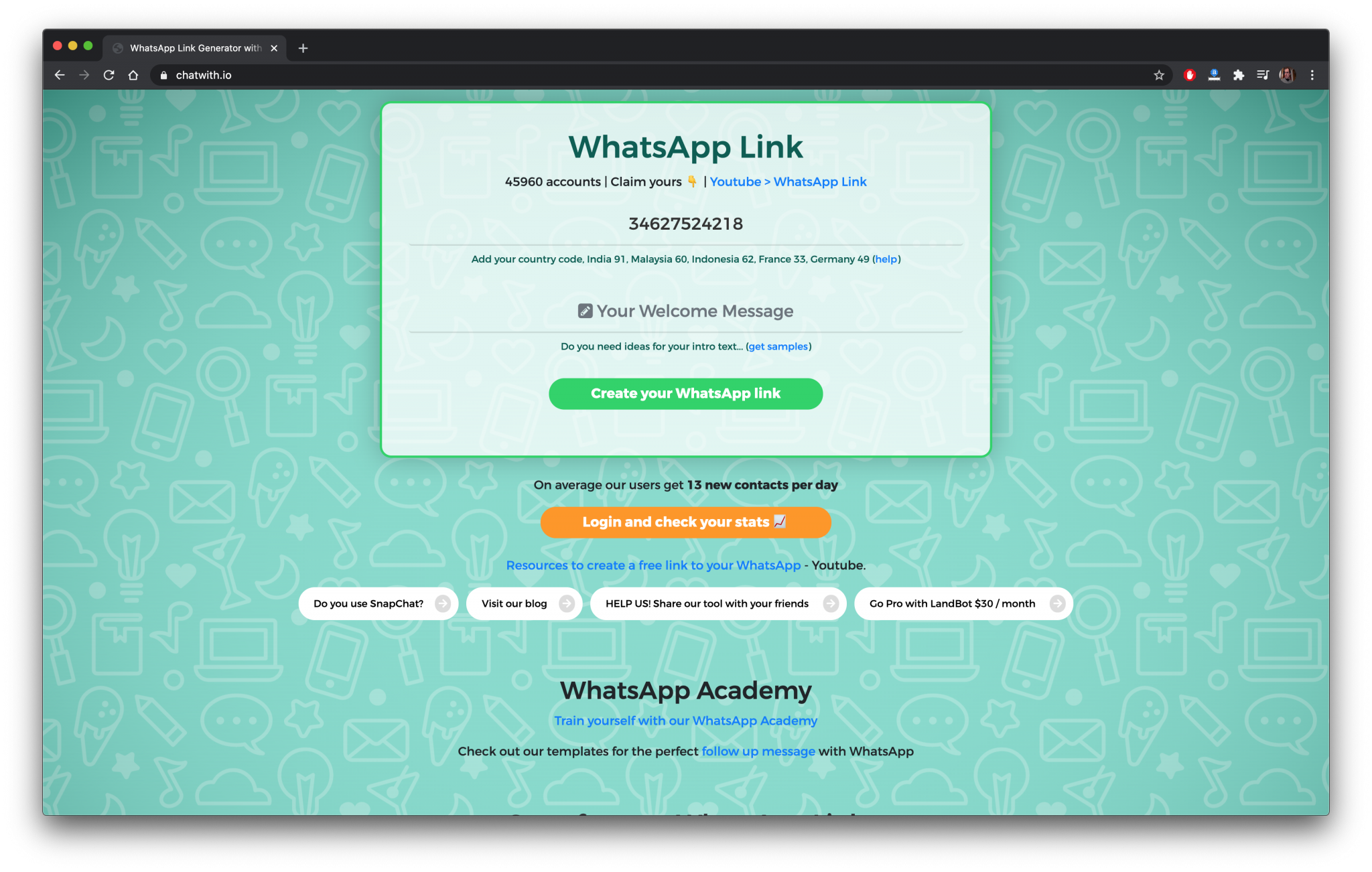 How to create WhatsApp link for my number – WhatsApp Link