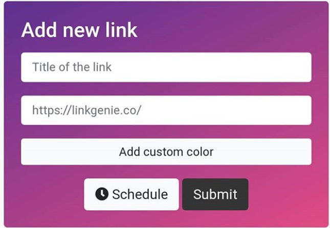 link genie add new link